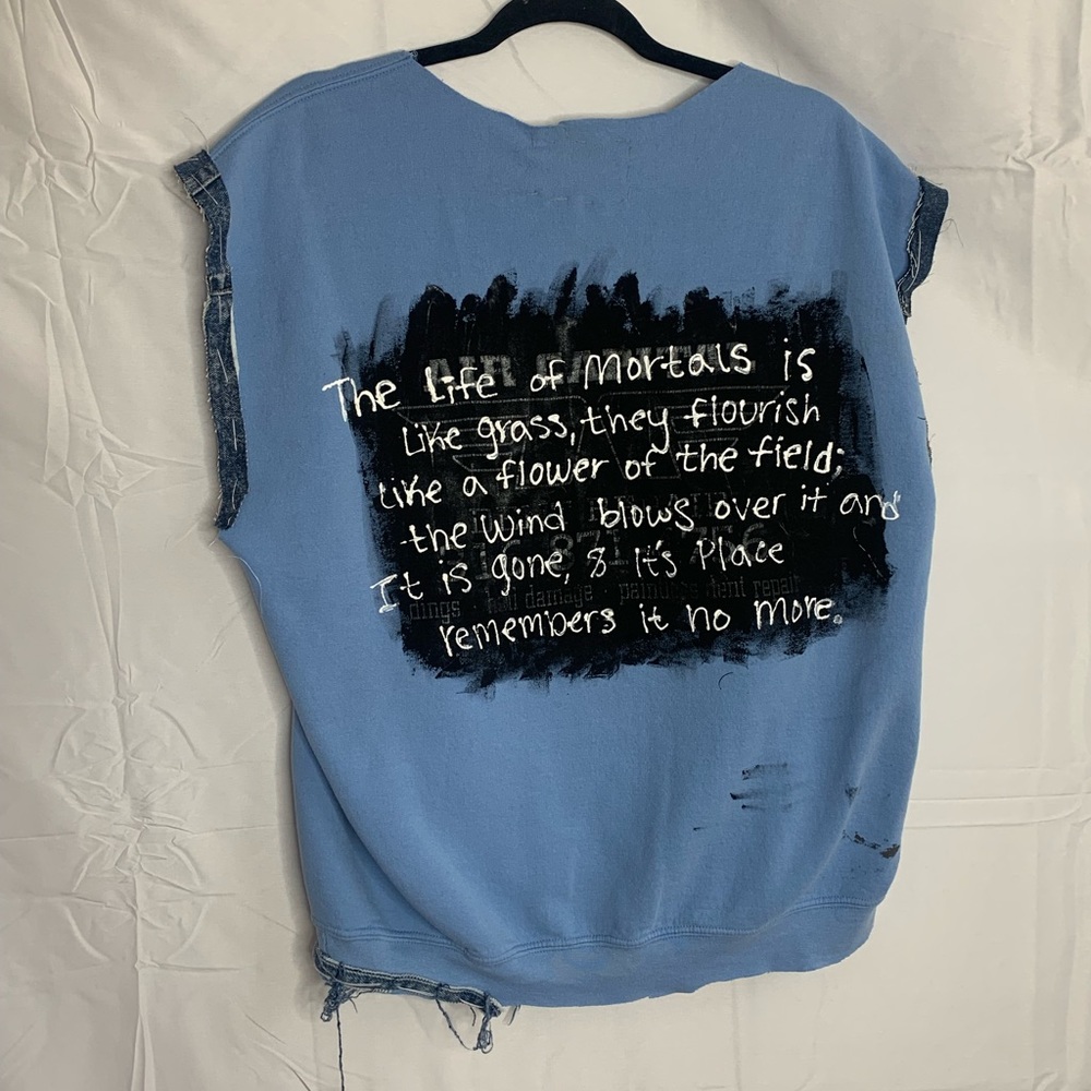 Holy Inheritance Custom Reworked Punk “Withering Flower” Shirt - $100 OBO - Picture 3 of 5
